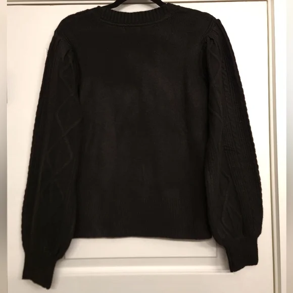 U.S. Polo Assn. Black Cable Knit Sweater - Picture 2 of 4